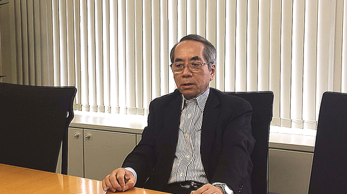 松本さんインタビュー中