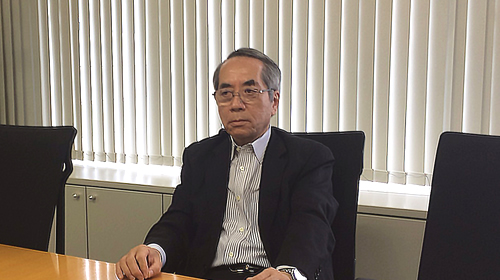 松本さんインタビュー中